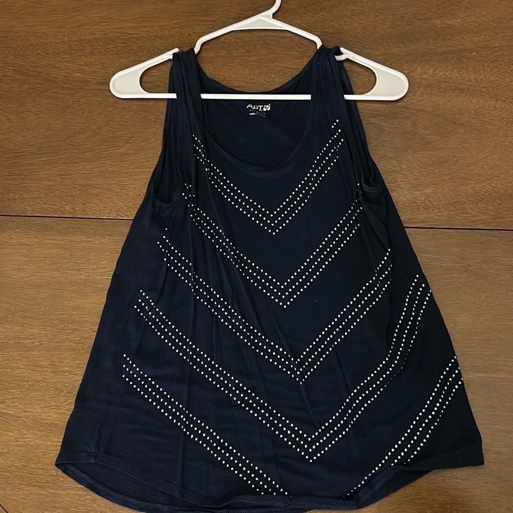 Women’s size Medium navy tank top.